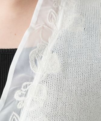 【店舗人気】レイヤード風カーディガン【Ｌｅｉｌｉａｎ　ＷＨＩＴＥ　ＬＡＢＥＬ】