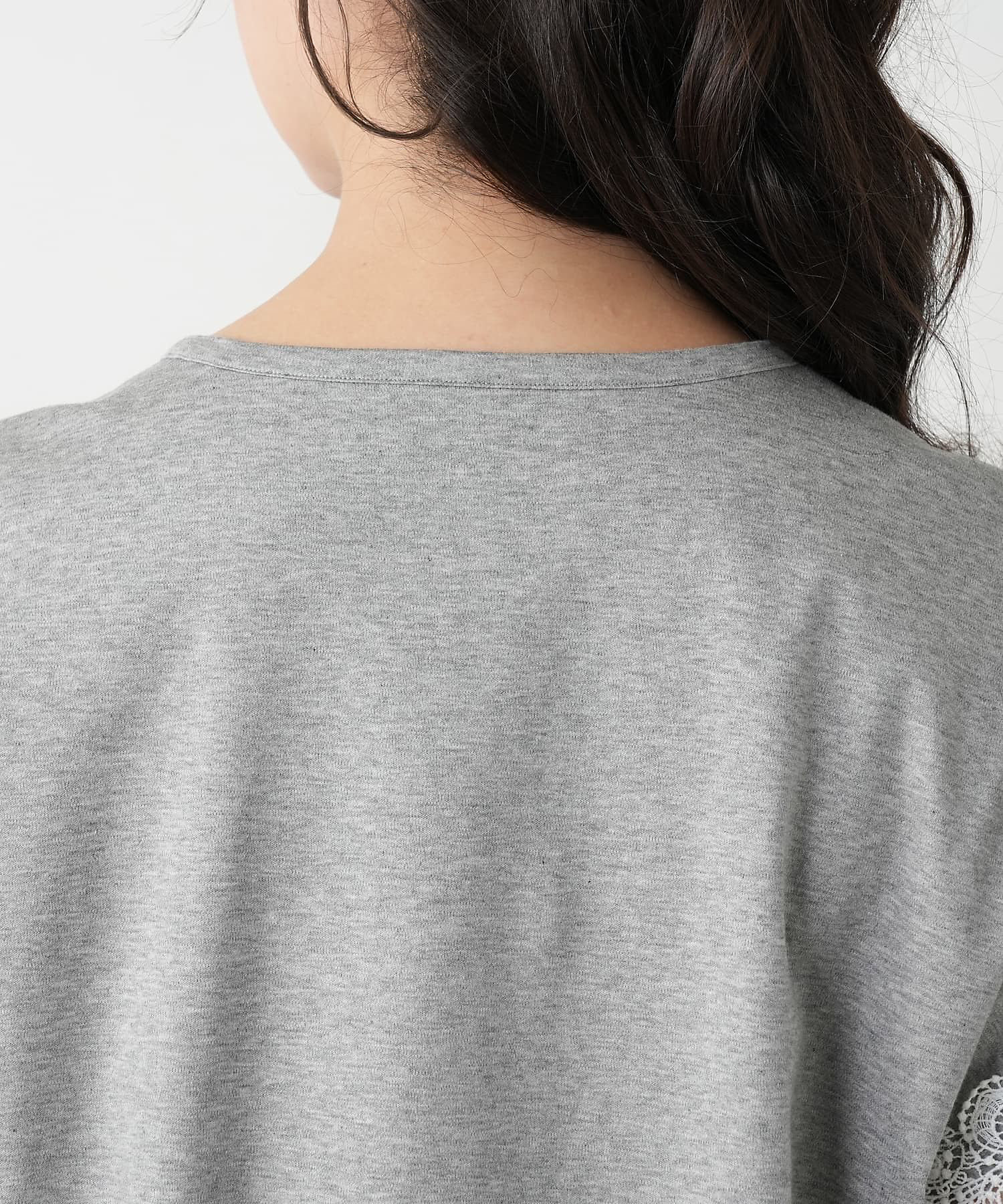レース切替カットソー | Leilian plus house (Women/大きい レース切替カットソー | Leilian plus house (Women/大きい