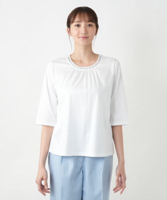 【店舗人気】スパンコール七分袖カットソー
