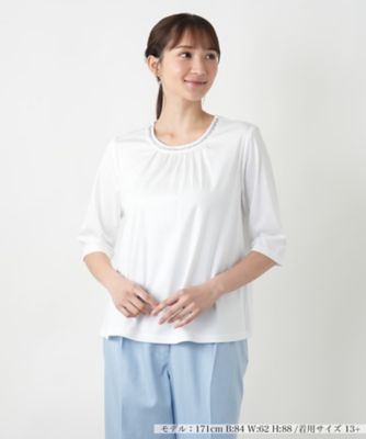 【店舗人気】スパンコール七分袖カットソー