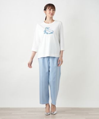【店舗人気】刺繍クルーネックＴシャツ