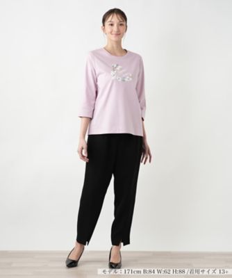 【店舗人気】刺繍クルーネックＴシャツ