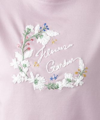 【店舗人気】刺繍クルーネックＴシャツ