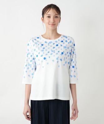 プリントクルーネックＴシャツ