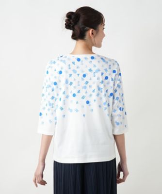 プリントクルーネックＴシャツ