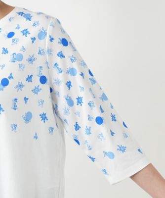 プリントクルーネックＴシャツ