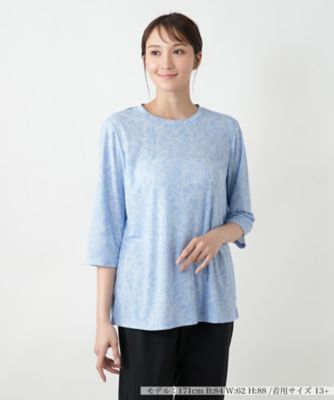 ＜Leilian plus house (Women/大きいサイズ)＞【店舗人気】ペイズリーカットソー