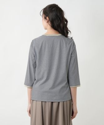ボーダークルーネックカットソー | Leilian plus house (Women