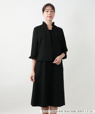 ＜Leilian plus house (Women/大きいサイズ)＞セットアップ風ワンピース【ブラックフォーマル】