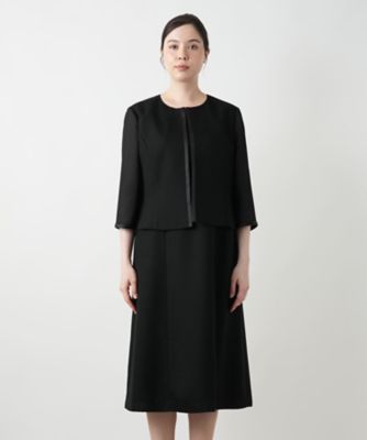 ※再値下げしました※　レリアンプラスハウス13+　セレモニーワンピース セットアップ風ワンピース【ブラックフォーマル】 | Leilian