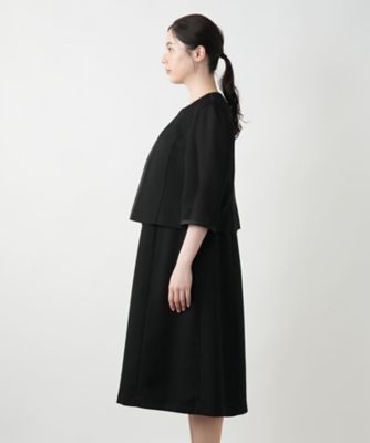 セットアップ風ワンピース【ブラックフォーマル】 | Leilian