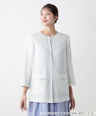 ＜Leilian plus house (Women/大きいサイズ)＞【店舗人気】ノーカラージャケット【セレモニー】