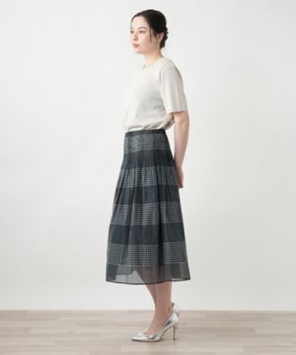 【店舗人気】チェックフレアスカート【Ｌｅｉｌｉａｎ　ＷＨＩＴＥ　ＬＡＢＥＬ】