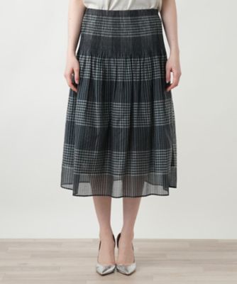 【店舗人気】チェックフレアスカート【Ｌｅｉｌｉａｎ　ＷＨＩＴＥ　ＬＡＢＥＬ】