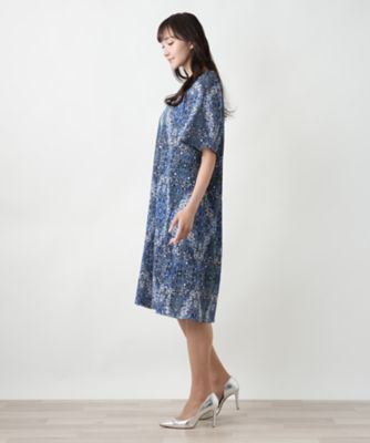 プリントフレアワンピース【Ｌｅｉｌｉａｎ　ＷＨＩＴＥ　ＬＡＢＥＬ】