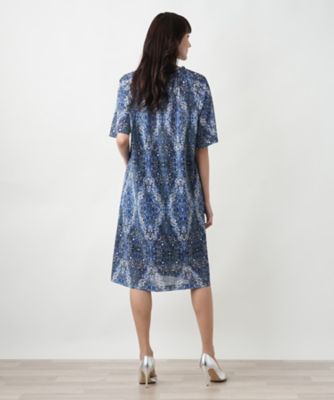 プリントフレアワンピース【Ｌｅｉｌｉａｎ　ＷＨＩＴＥ　ＬＡＢＥＬ】