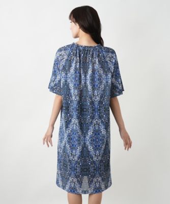 プリントフレアワンピース【Ｌｅｉｌｉａｎ　ＷＨＩＴＥ　ＬＡＢＥＬ】