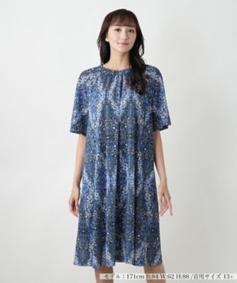 プリントフレアワンピース【Ｌｅｉｌｉａｎ　ＷＨＩＴＥ　ＬＡＢＥＬ】