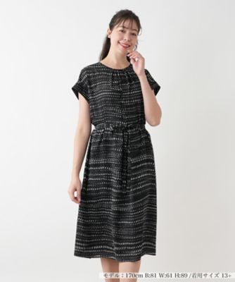 ＜Leilian plus house (Women/大きいサイズ)＞【店舗人気】プリントフレアワンピース【Ｌｅｉｌｉａｎ　ＷＨＩＴＥ　ＬＡＢＥＬ】