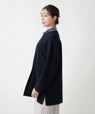 ノーカラーコート【Leilian WHITE LABEL