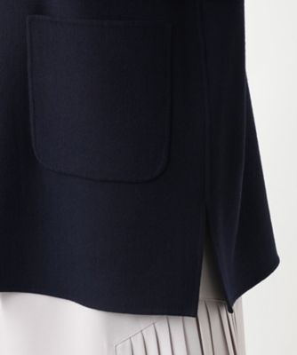キルティング切替ノーカラーコート【Leilian WHITE LABEL
