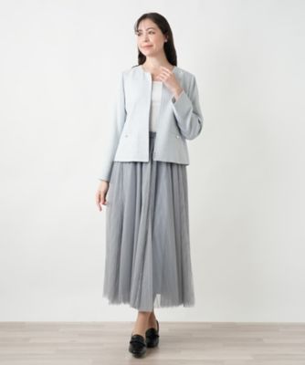店舗人気】ノーカラージャケット【BOURGE】 | Leilian