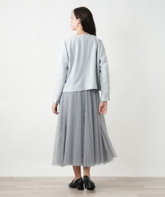 大きいサイズ　Leilian レリアン　ツイード　ノーカラージャケット　15＋ 店舗人気】ノーカラージャケット | Leilian plus house (Women