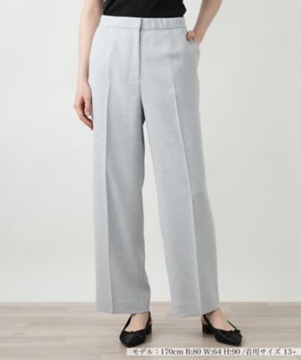 ＜Leilian plus house (Women/大きいサイズ)＞【店舗人気】センタープレスパンツ【ＢＯＵＲＧＥ】