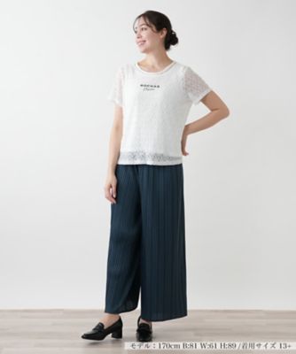 ロゴレースカットソー【ＲＯＣＨＡＳ　Ｐｒｅｍｉｅｒｅ】