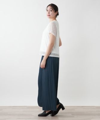 ロゴレースカットソー【ＲＯＣＨＡＳ　Ｐｒｅｍｉｅｒｅ】