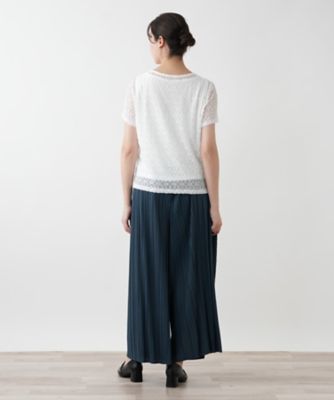 ロゴレースカットソー【ＲＯＣＨＡＳ　Ｐｒｅｍｉｅｒｅ】