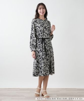 現行品 新品未使用 大きいサイズ レリアン 切り替えフレアワンピース