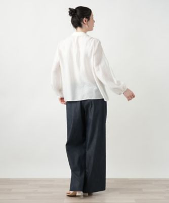【店舗人気】バルーンスリーブブラウス【ＲＯＣＨＡＳ　Ｐｒｅｍｉｅｒｅ】
