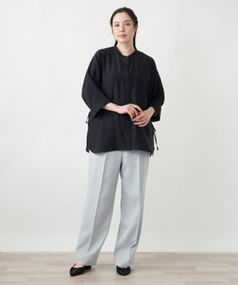 【店舗人気】バンドカラーブラウス【ＲＯＣＨＡＳ　Ｐｒｅｍｉｅｒｅ】