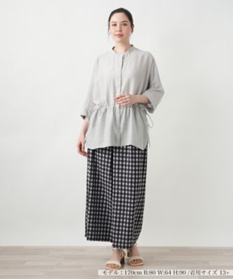 【店舗人気】バンドカラーブラウス【ＲＯＣＨＡＳ　Ｐｒｅｍｉｅｒｅ】