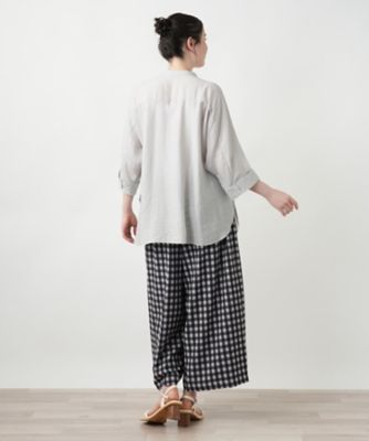 【店舗人気】バンドカラーブラウス【ＲＯＣＨＡＳ　Ｐｒｅｍｉｅｒｅ】