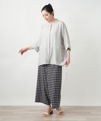 【店舗人気】バンドカラーブラウス【ＲＯＣＨＡＳ　Ｐｒｅｍｉｅｒｅ】
