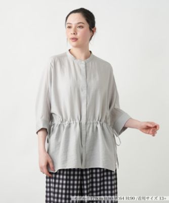 【店舗人気】バンドカラーブラウス【ＲＯＣＨＡＳ　Ｐｒｅｍｉｅｒｅ】