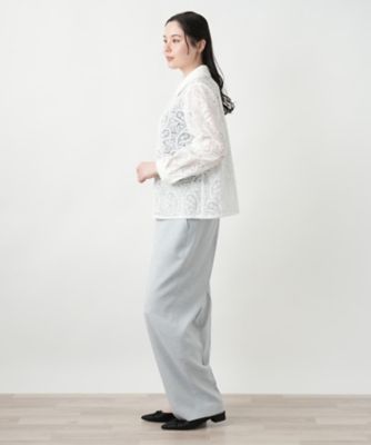 【店舗人気】ペイズリーレースブラウス【ＲＯＣＨＡＳ　Ｐｒｅｍｉｅｒｅ】