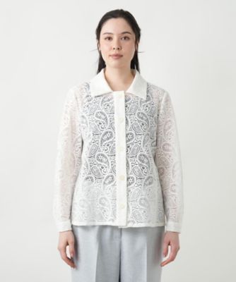 【店舗人気】ペイズリーレースブラウス【ＲＯＣＨＡＳ　Ｐｒｅｍｉｅｒｅ】