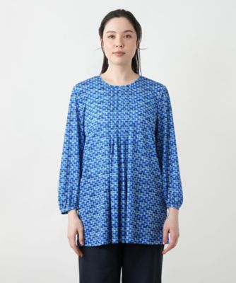 【店舗人気】プリントチュニックブラウス【ＲＯＣＨＡＳ　Ｐｒｅｍｉｅｒｅ】
