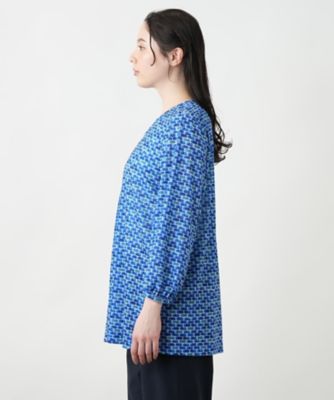 【店舗人気】プリントチュニックブラウス【ＲＯＣＨＡＳ　Ｐｒｅｍｉｅｒｅ】