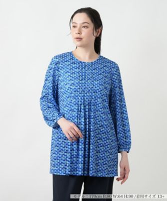 Leilian plus house (Women/大きいサイズ)/レリアン　プラスハウス 【店舗人気】プリントチュニックブラウス【ＲＯＣＨＡＳ　Ｐｒｅｍｉｅｒｅ】