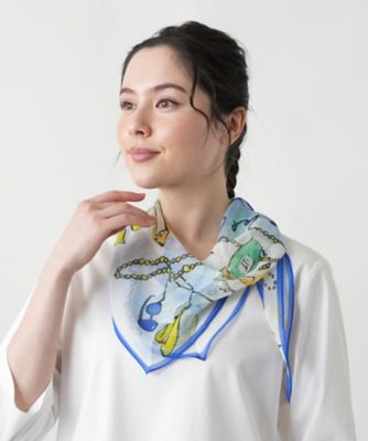 Leilian plus house (Women/大きいサイズ)/レリアン　プラスハウス プリントスカーフ