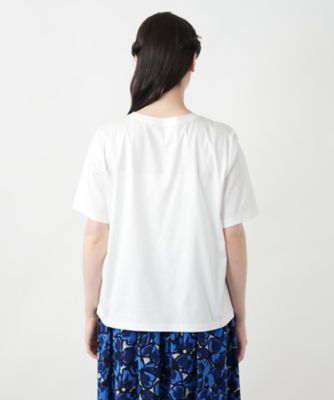 Leilian PLUS HOUSE / レリアンプラスハウス 【店舗人気】刺繍クルーネックカットソー【MUSE BY ROCHAS Premiere】 店舗人気】刺繍クルーネックカットソー【MUSE BY