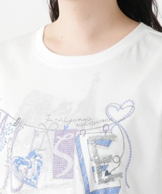 店舗人気】刺繍プリントTシャツ【MUSE BY ROCHAS