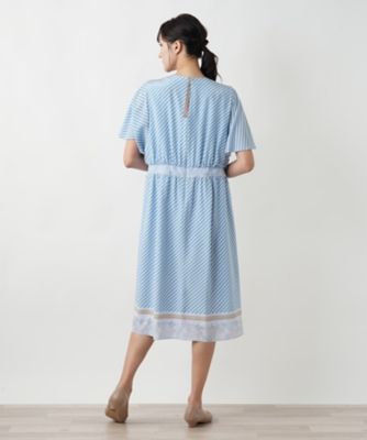 スカーフ柄ワンピース