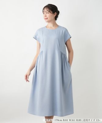 ＜Leilian plus house (Women/大きいサイズ)＞ギャザーフレアワンピース【プラス企画】