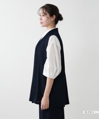 【店舗人気】羽織りベスト【Ｌｅｉｌｉａｎ　ＷＨＩＴＥ　ＬＡＢＥＬ】