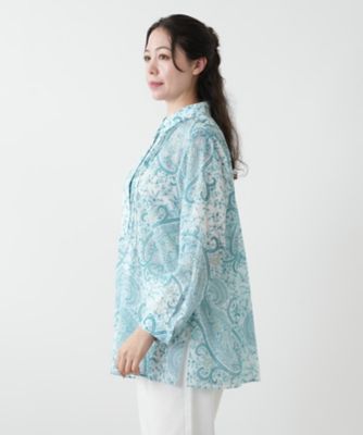 【店舗人気】ペイズリーブラウス【ＥＲＩＣＡ】【プラス企画】